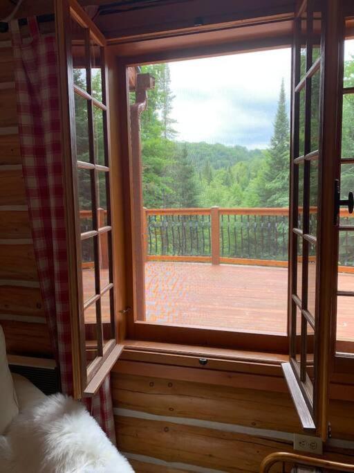 Family & Pets Private Log Home 6 Person Remote Work Breathtaking Mountain Views ลัค-ซุแปร์ริเออร์ ภายนอก รูปภาพ