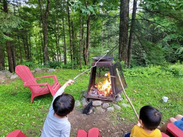 Family & Pets Private Log Home 6 Person Remote Work Breathtaking Mountain Views ลัค-ซุแปร์ริเออร์ ภายนอก รูปภาพ